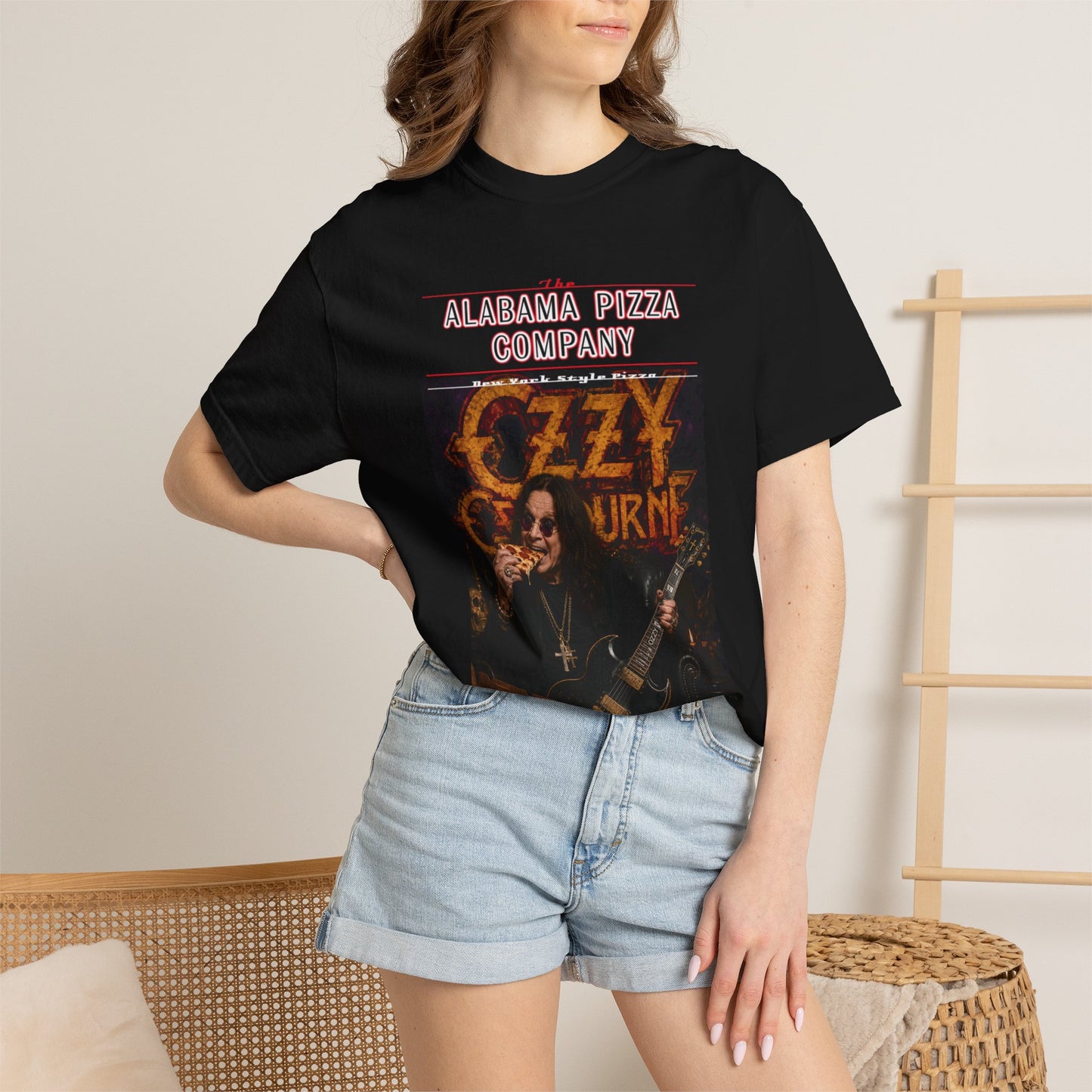 Ozzy Osbourne Pizza Company Graphic T-Shirt