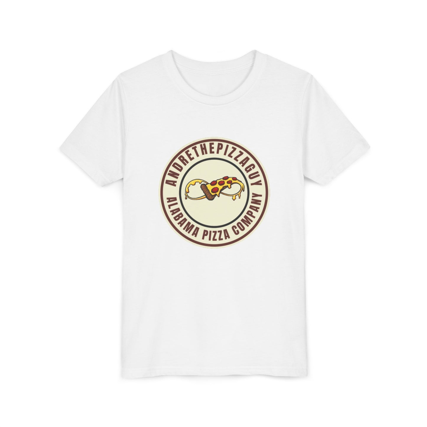 Youth T-Shirt — "AndreThePizzaGuy" Alabama Pizza Company Logo Tee