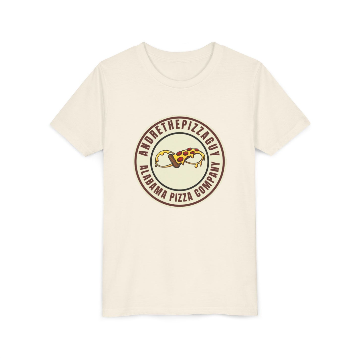 Youth T-Shirt — "AndreThePizzaGuy" Alabama Pizza Company Logo Tee