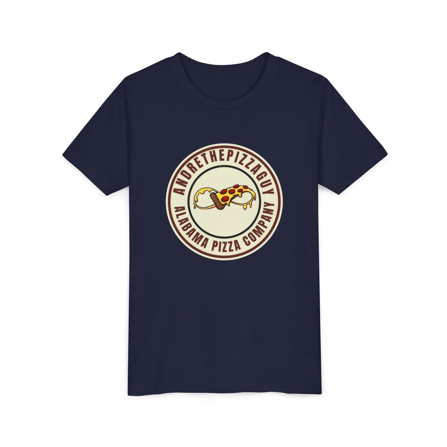 Youth T-Shirt — "AndreThePizzaGuy" Alabama Pizza Company Logo Tee