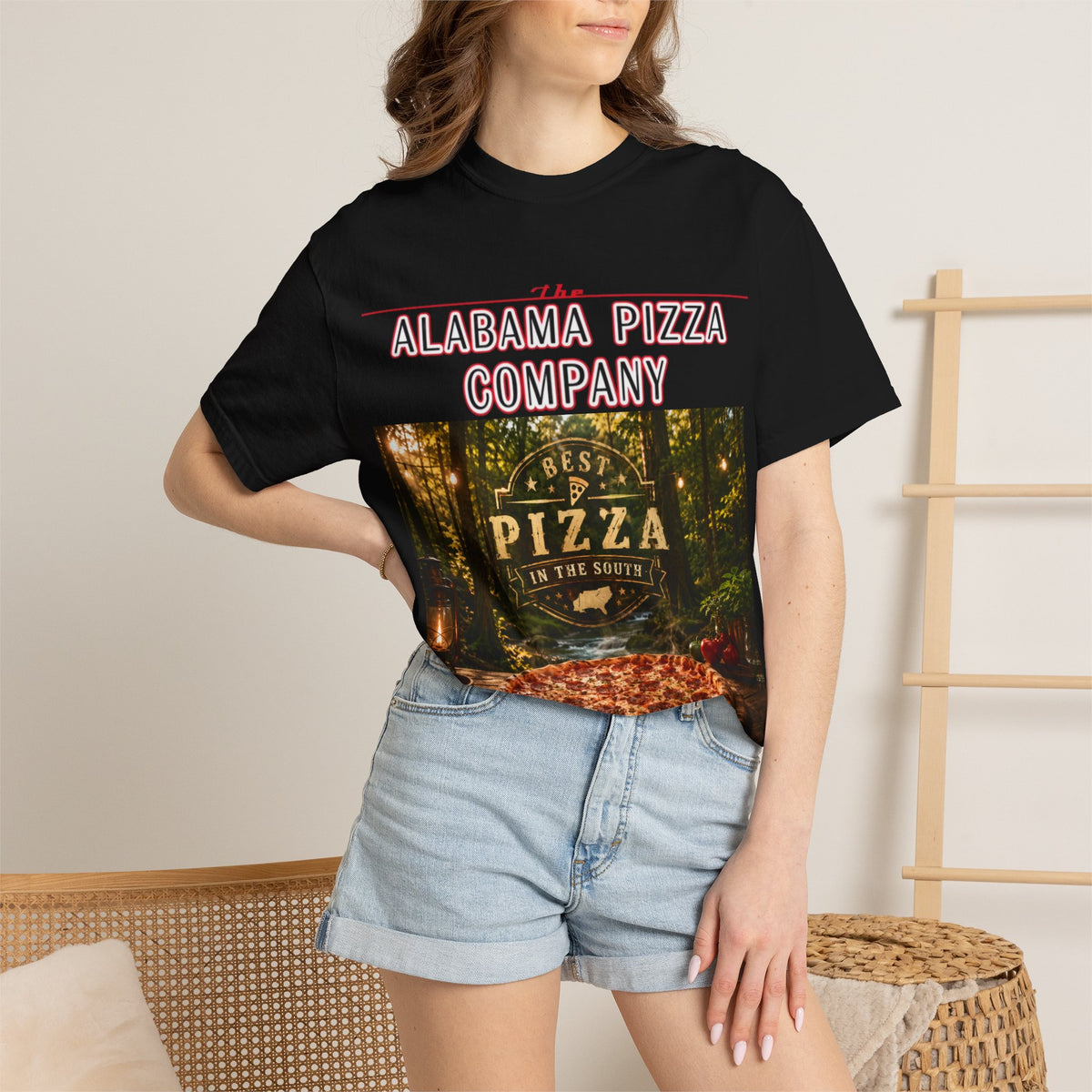 Alabama Pizza Company T-Shirt — Rustic Wood-Fired Pizza Graphic Tee