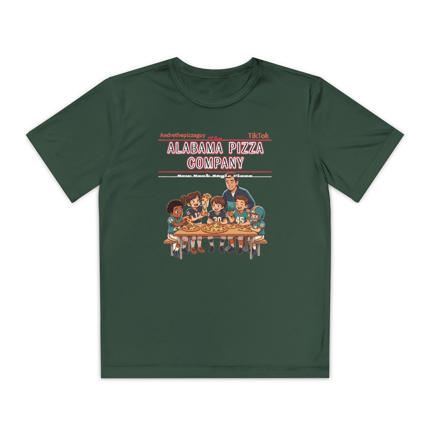 Alabama Pizza Company Kids Tee – Retro Pizza Night Graphic Youth T-Shirt