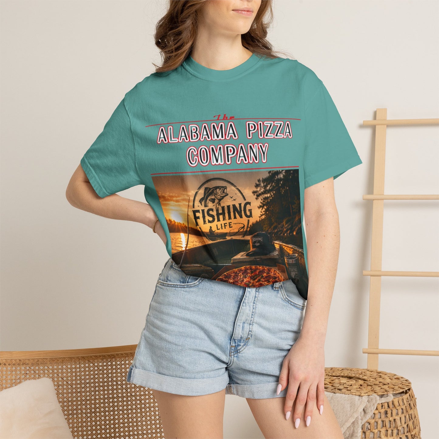 Alabama Pizza Co. Fishing Life T-Shirt