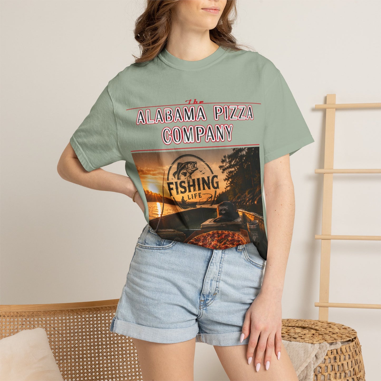 Alabama Pizza Co. Fishing Life T-Shirt