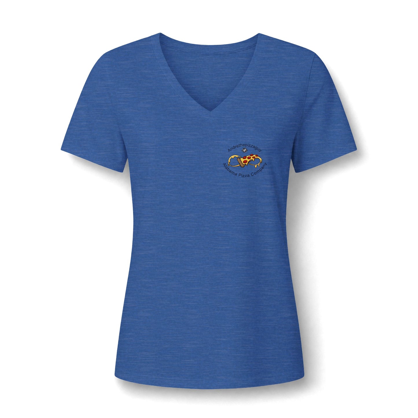 Pizza In The South V-Neck Tee — Women's Pizza Lover Shirt
