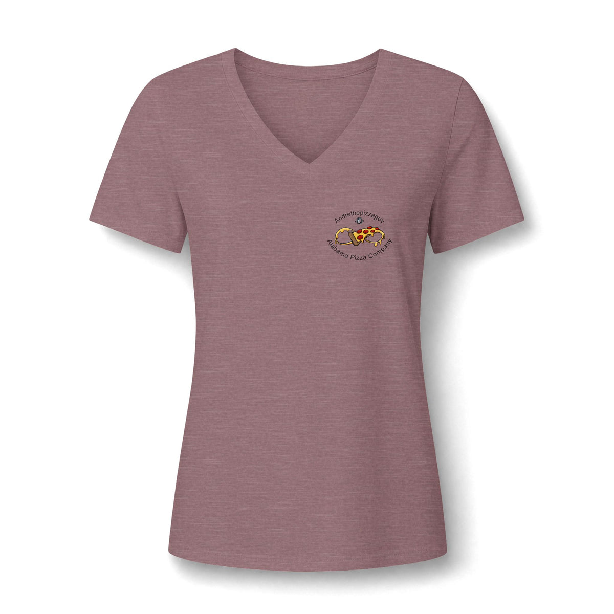 Best Pizza in Alabama T-Shirt — Women's V‑Neck Pizza Lover Tee