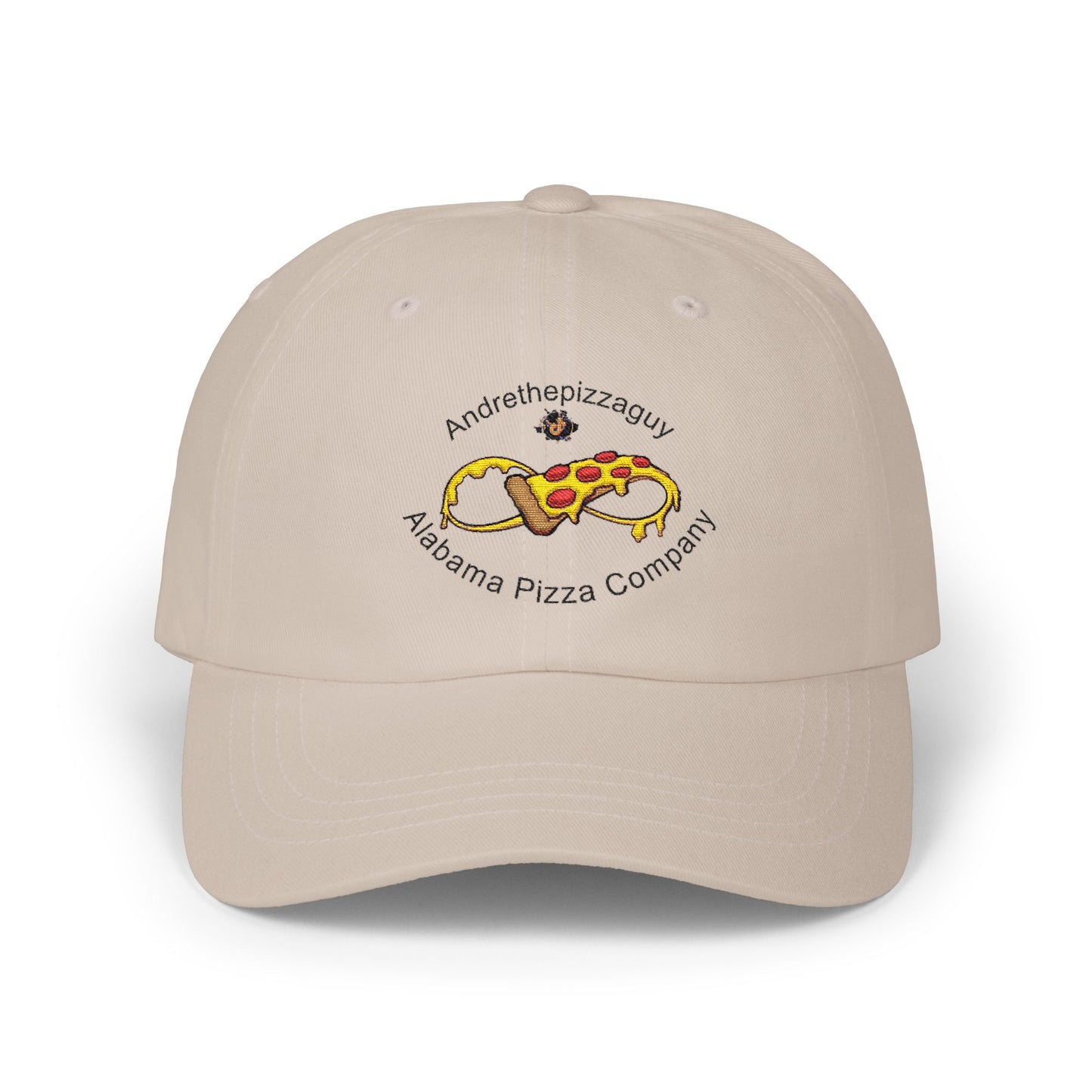 Pizza Logo Dad Cap – “Andreythepizzaguy” Alabama Pizza Company Embroidered Hat