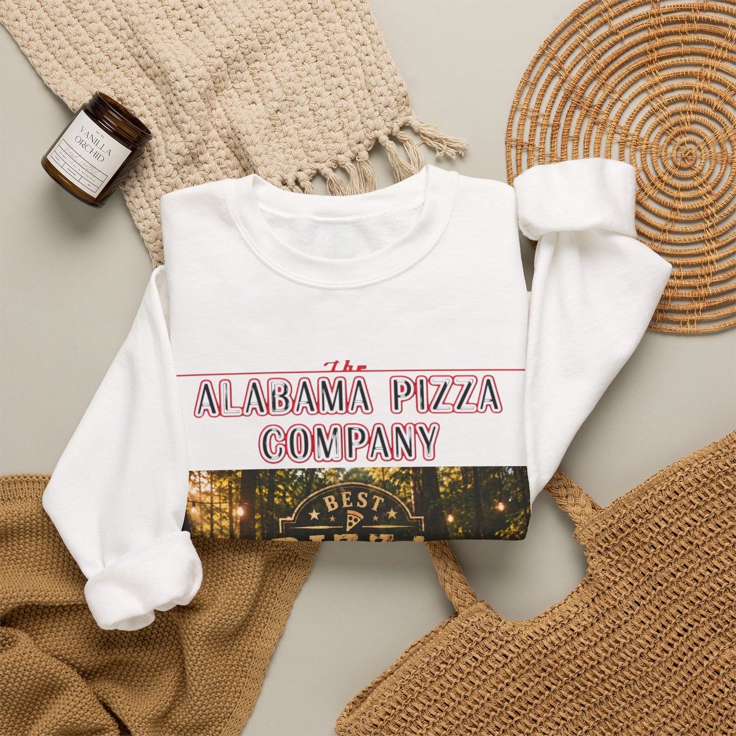 Alabama Pizza Company Sweatshirt — "Best Pizza in Alabama" Crewneck