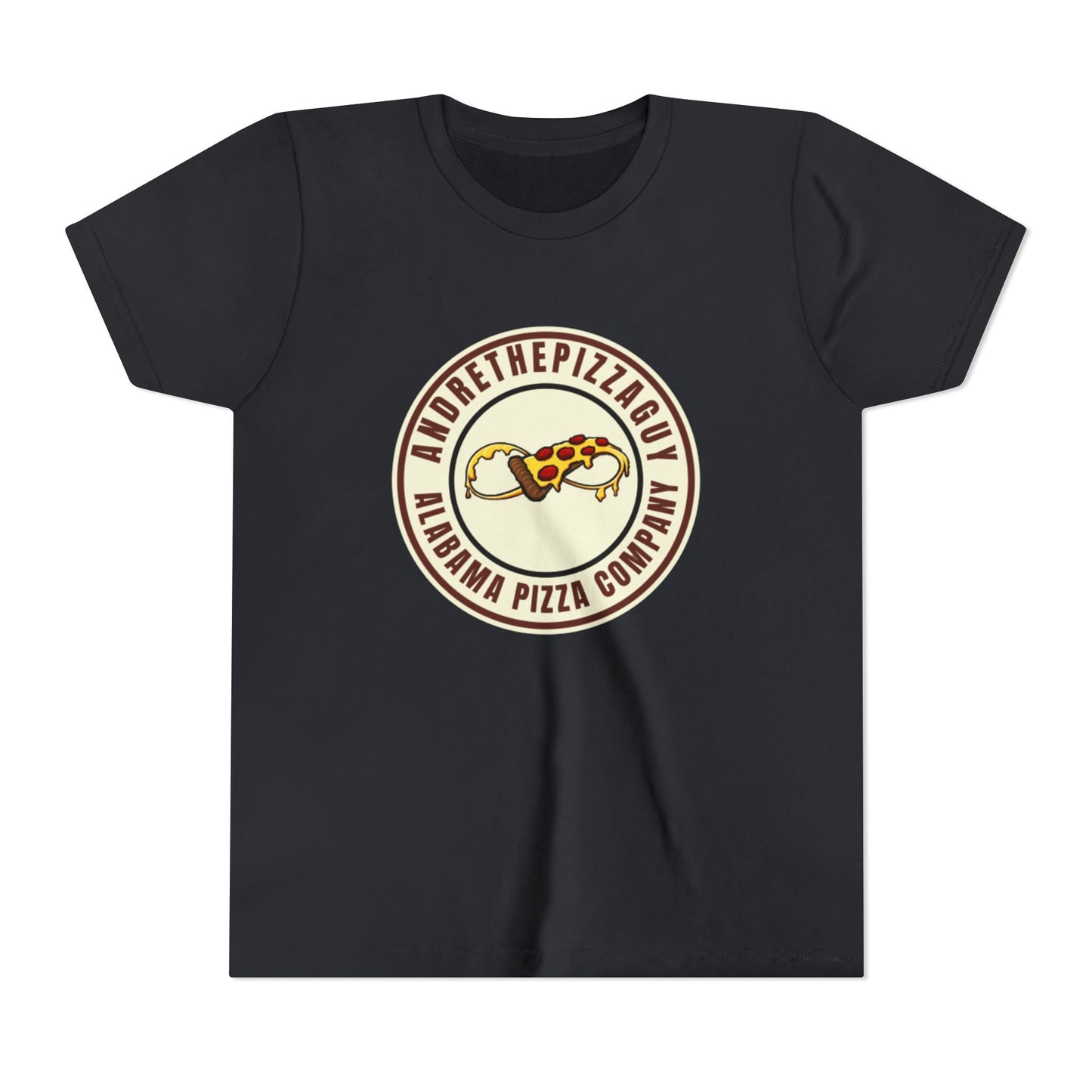 Youth T-Shirt — "AndreThePizzaGuy" Alabama Pizza Company Logo Tee