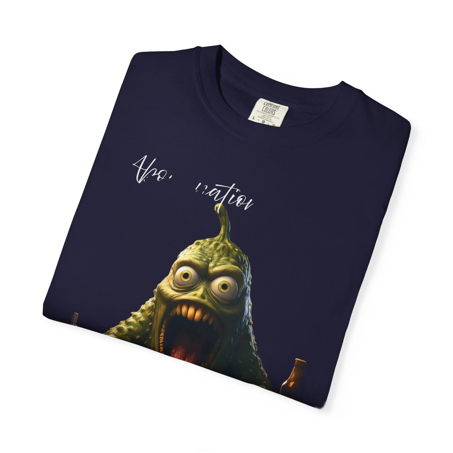 Monster Eating Pizza T-Shirt — Funny Creepy Pizza Lover Tee