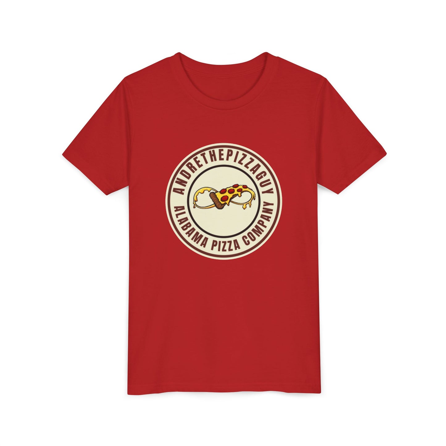 Youth T-Shirt — "AndreThePizzaGuy" Alabama Pizza Company Logo Tee