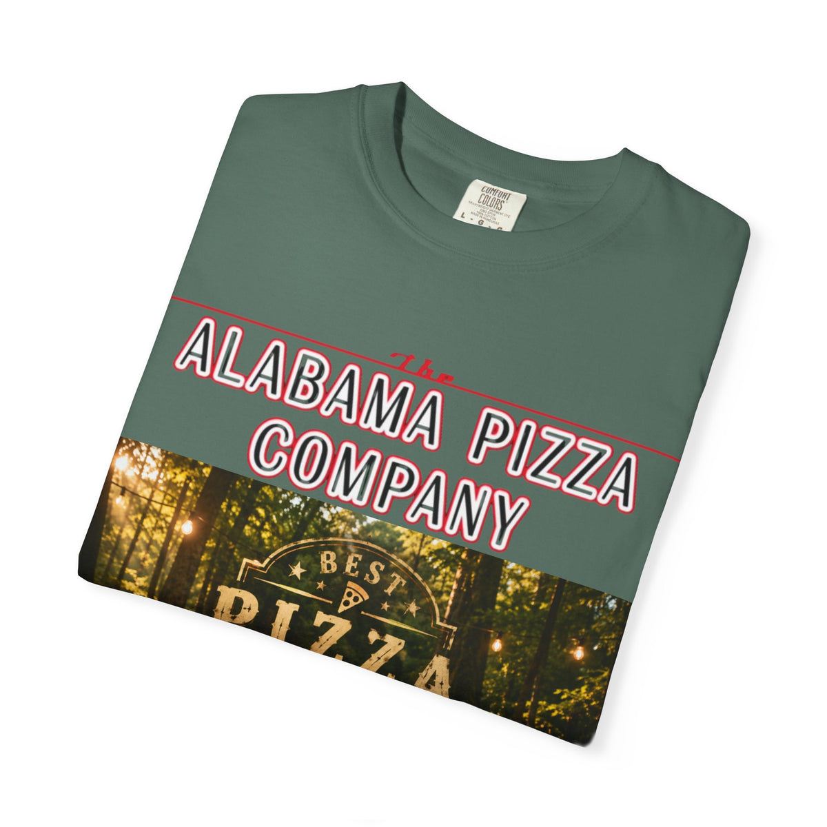Alabama Pizza Company T-Shirt — Rustic Wood-Fired Pizza Graphic Tee