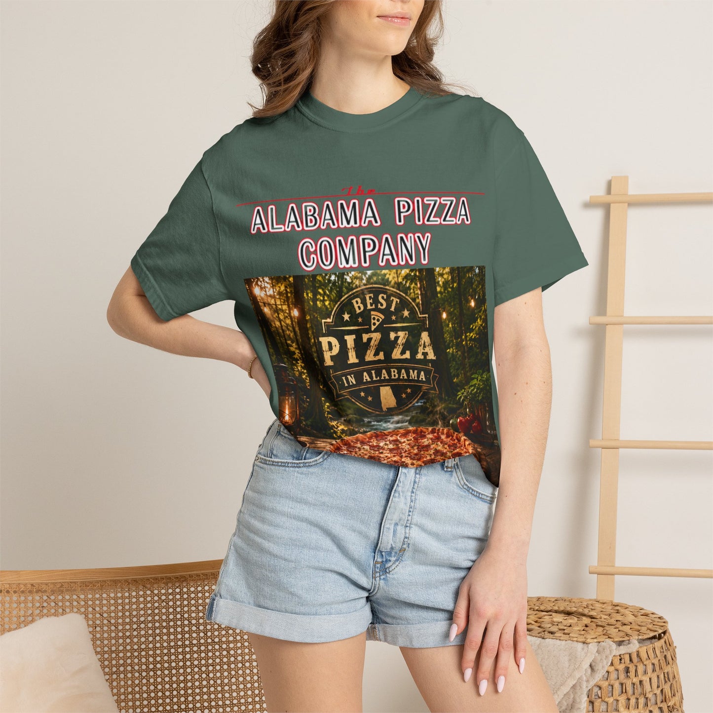 Alabama Pizza Company T‑Shirt – Best Pizza in Alabama Graphic Tee