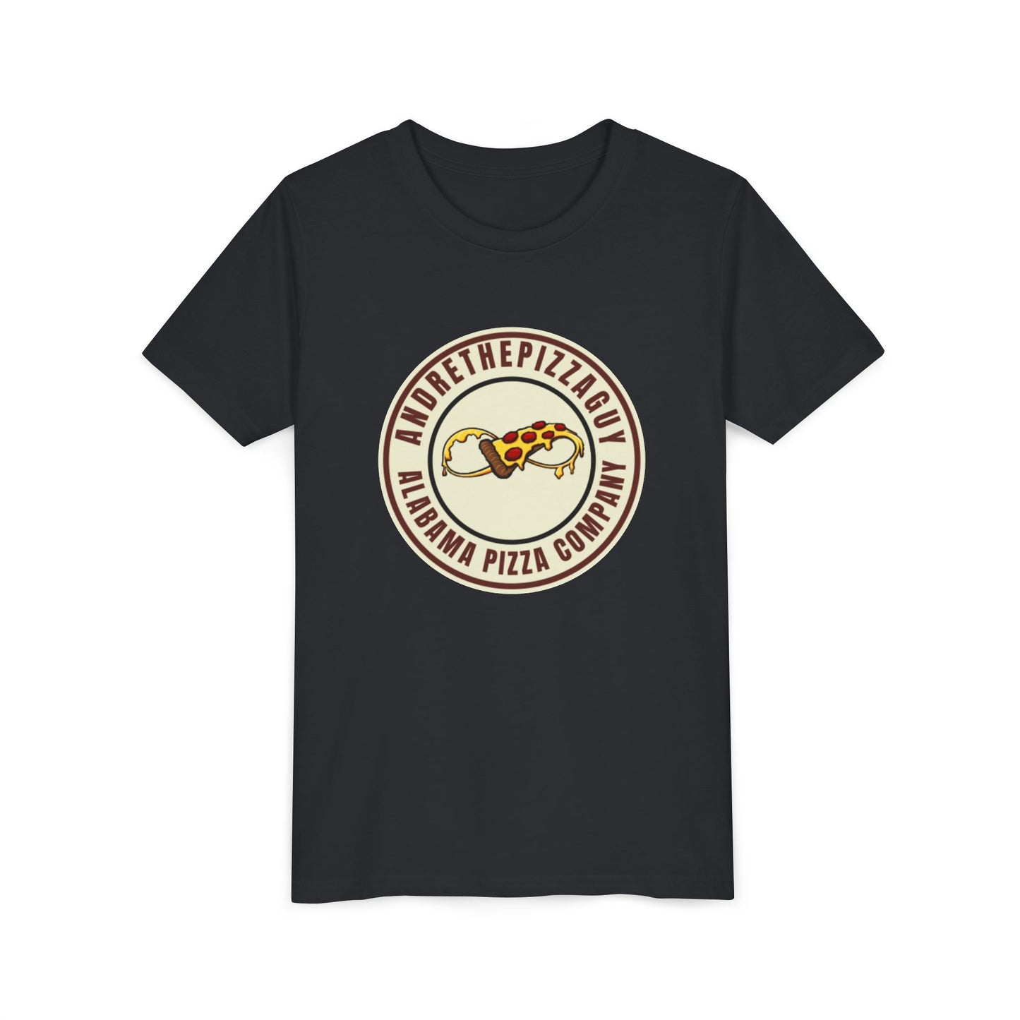 Youth T-Shirt — "AndreThePizzaGuy" Alabama Pizza Company Logo Tee