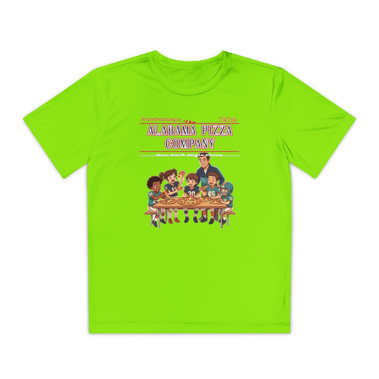 Alabama Pizza Company Kids Tee – Retro Pizza Night Graphic Youth T-Shirt