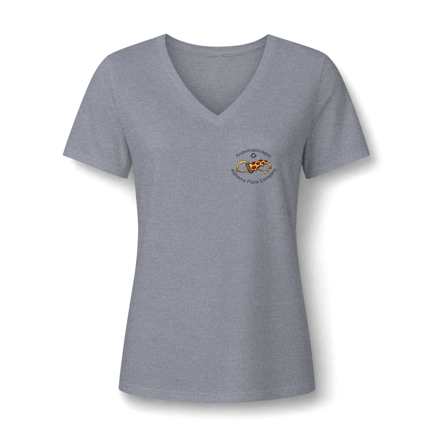 Pizza In The South V-Neck Tee — Women's Pizza Lover Shirt