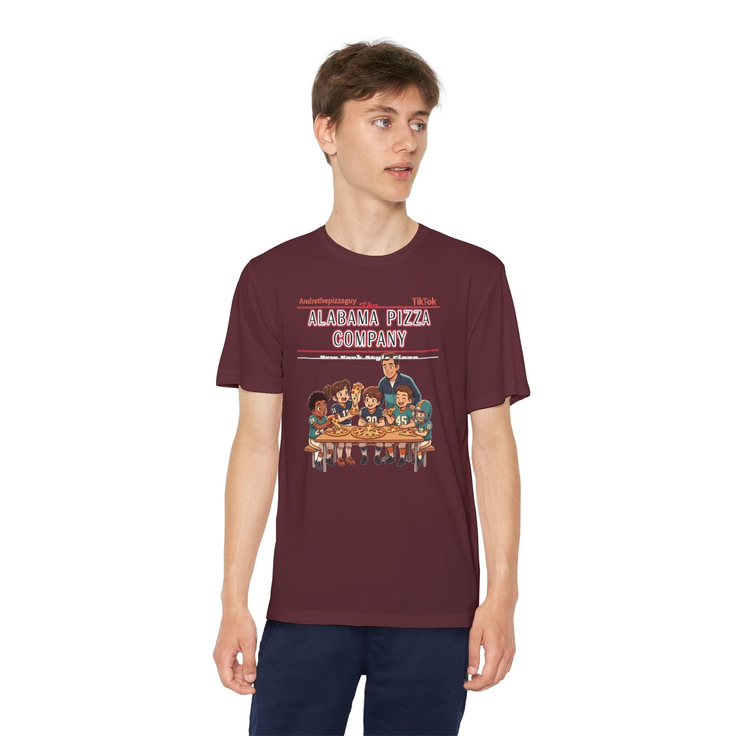 Alabama Pizza Company Kids Tee – Retro Pizza Night Graphic Youth T-Shirt