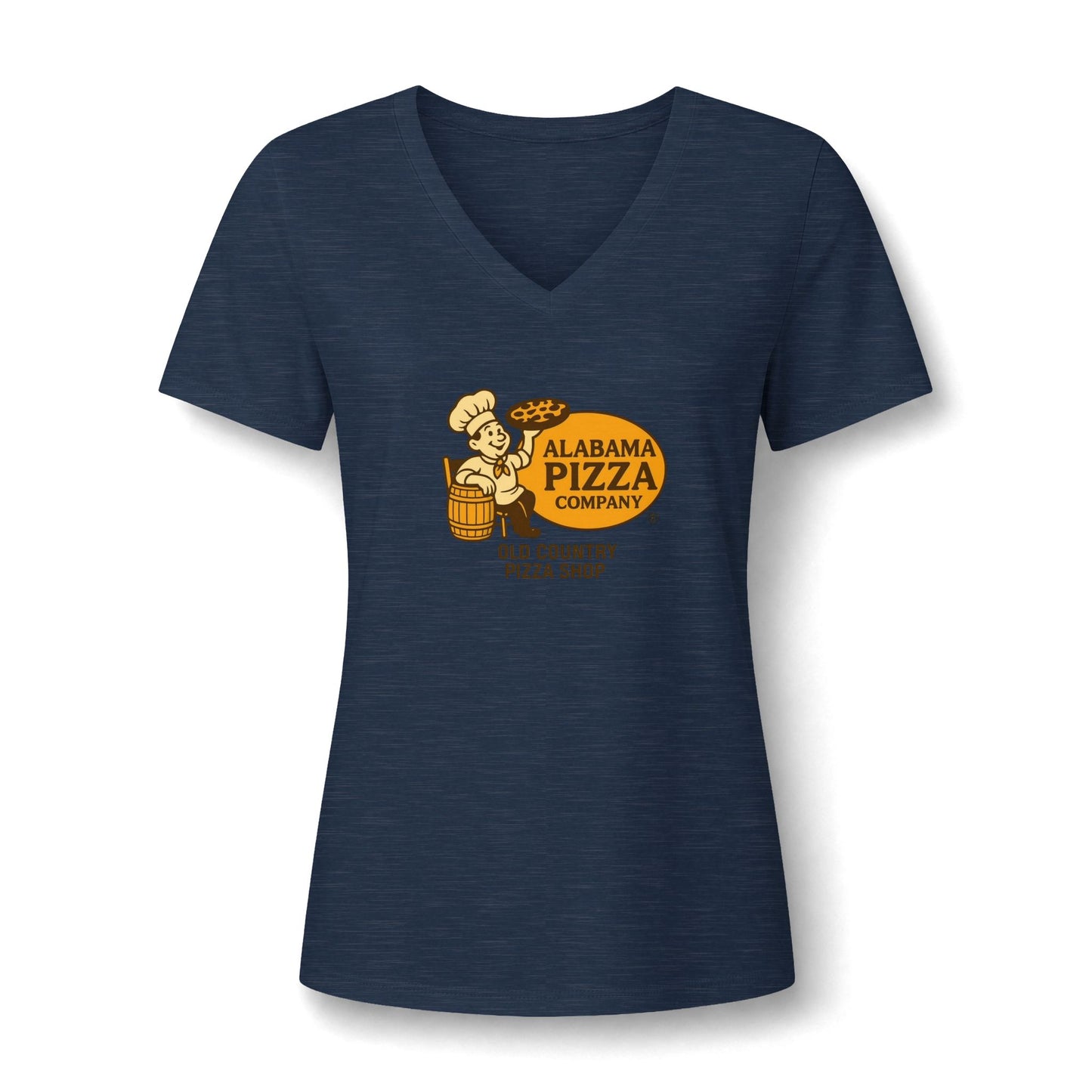 Alabama Pizza Company Vintage Logo V-Neck Tee — Old Country Pizza Shop