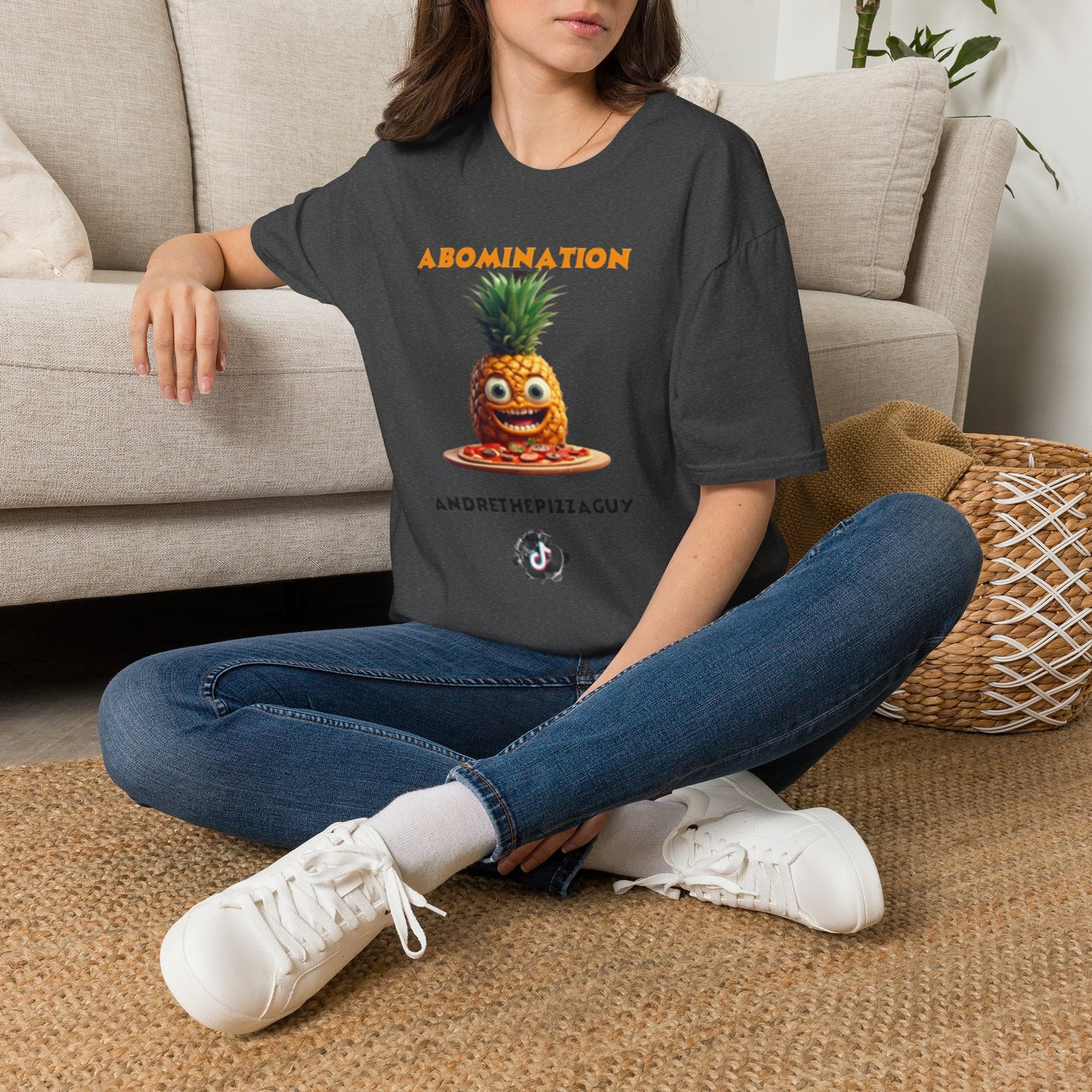 Abomination Pineapple Graphic T-Shirt — Funny Novelty Fruit Tee