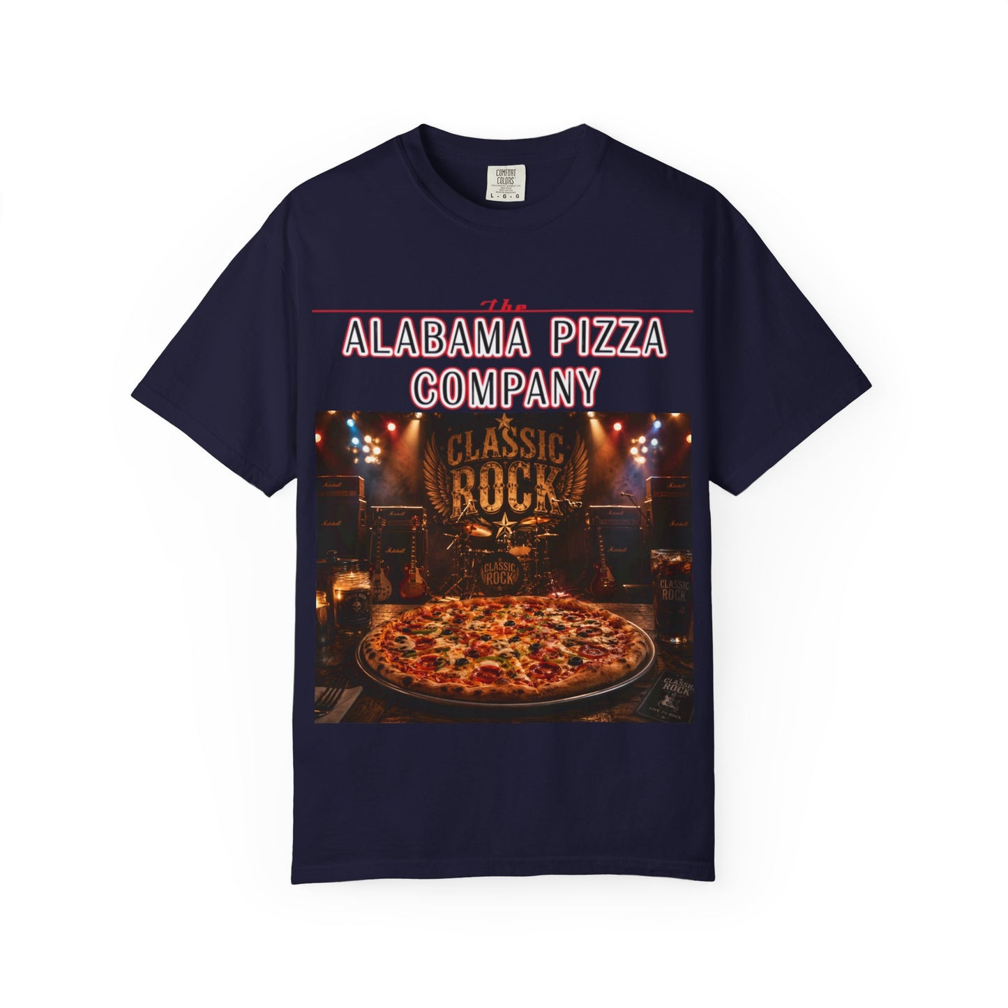 Pizza & Classic Rock T-Shirt — The Alabama Pizza Company Graphic Tee
