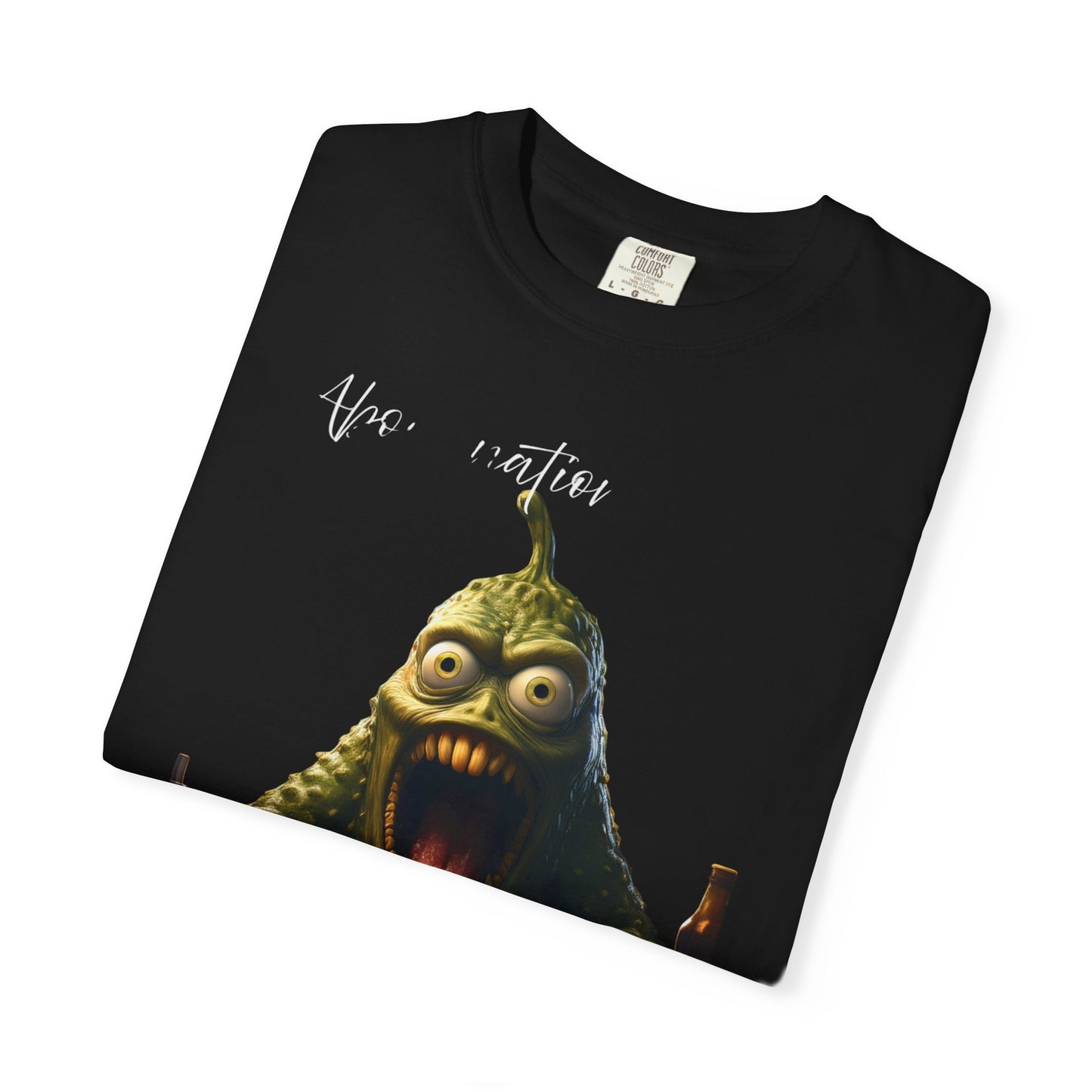 Monster Eating Pizza T-Shirt — Funny Creepy Pizza Lover Tee