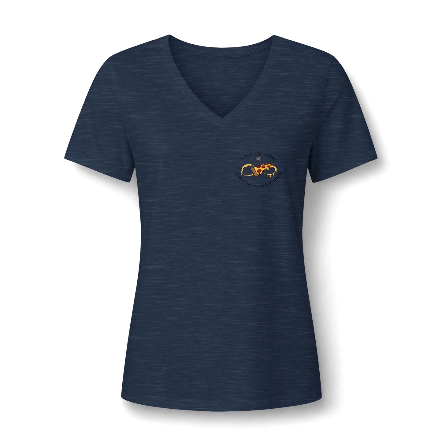 Pizza In The South V-Neck Tee — Women's Pizza Lover Shirt