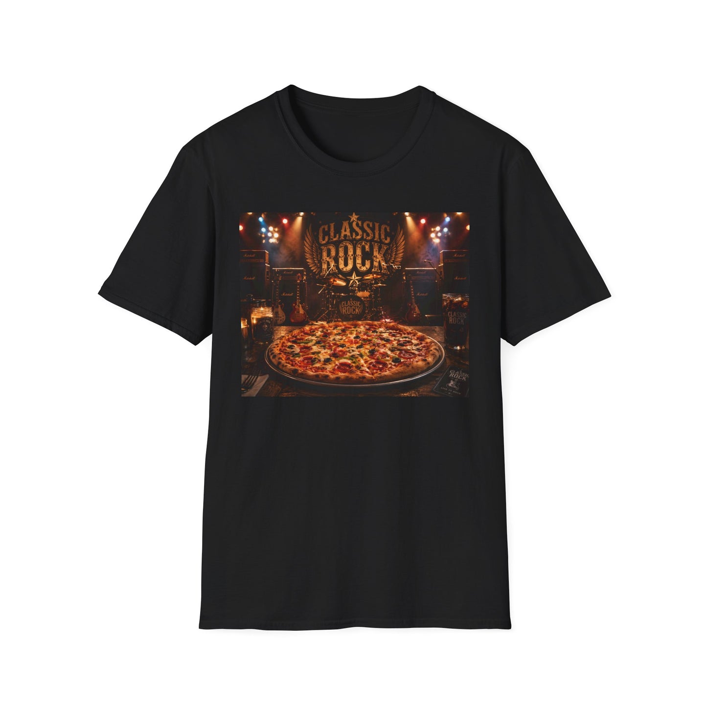 Classic Rock Pizza T-Shirt