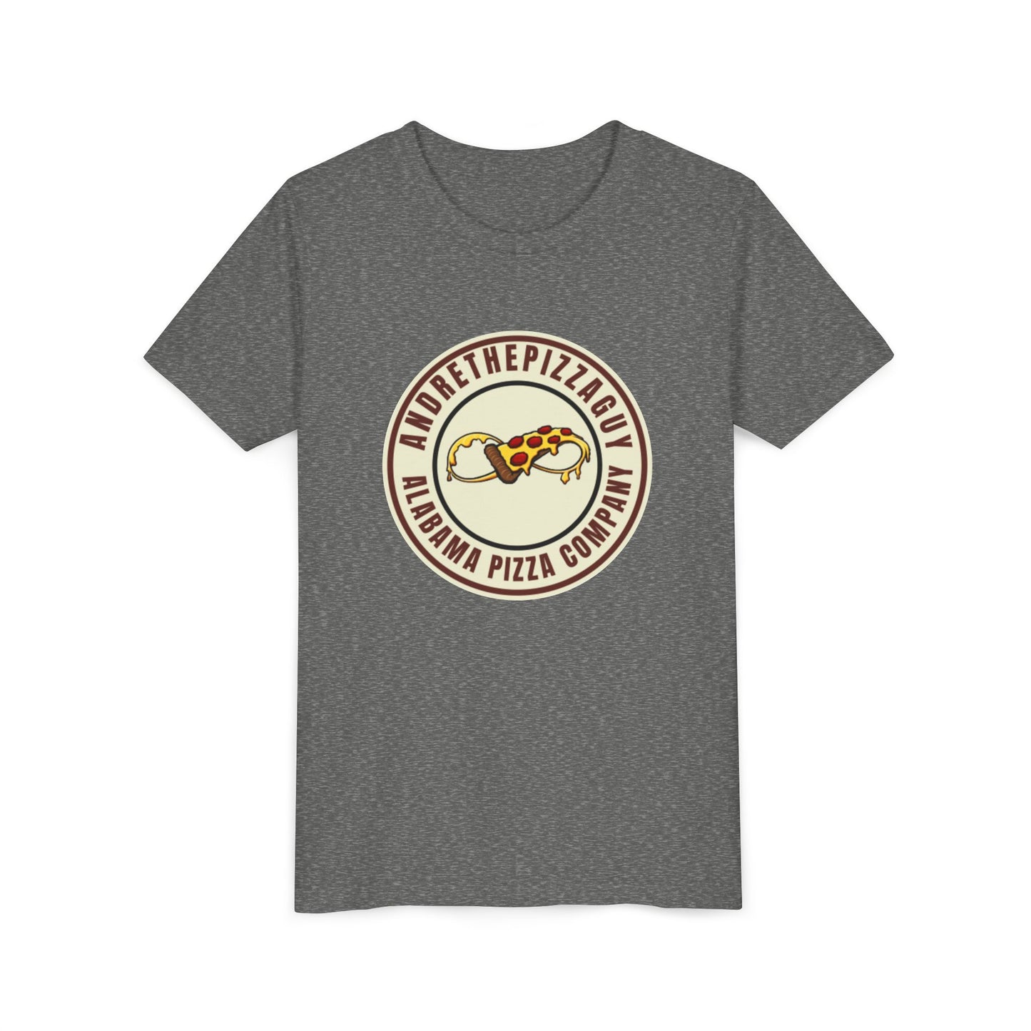Youth T-Shirt — "AndreThePizzaGuy" Alabama Pizza Company Logo Tee