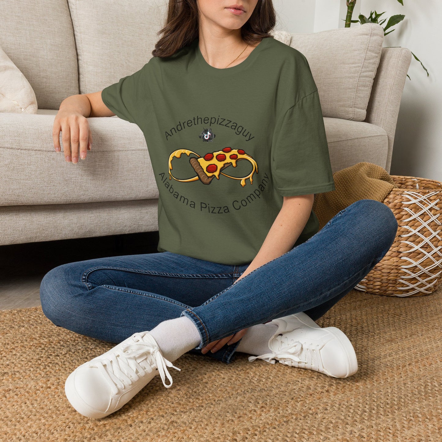 Pizza Logo T-Shirt — "Andrethepizzaguy" Alabama Pizza Company Tee
