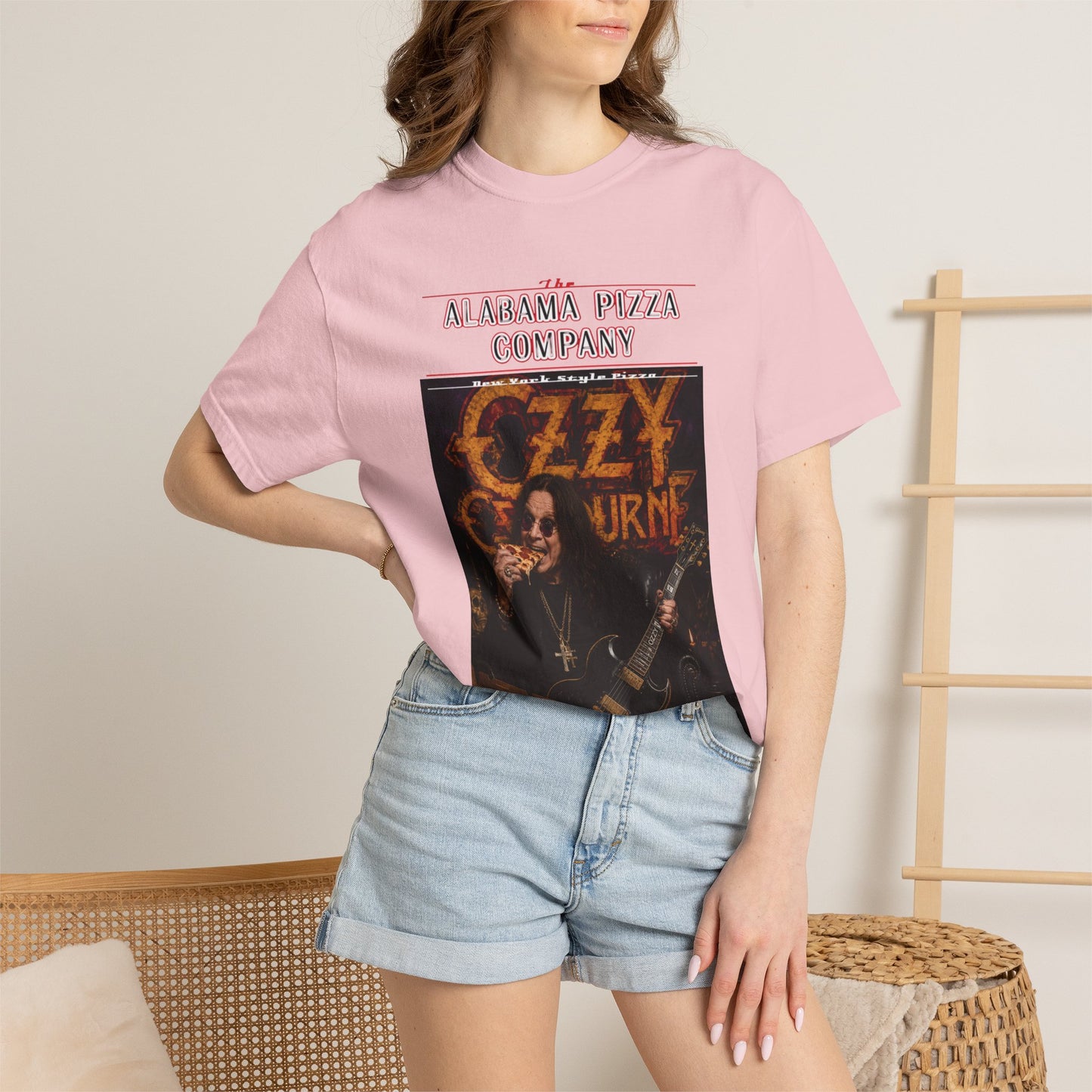 Ozzy Osbourne Pizza Company Graphic T-Shirt