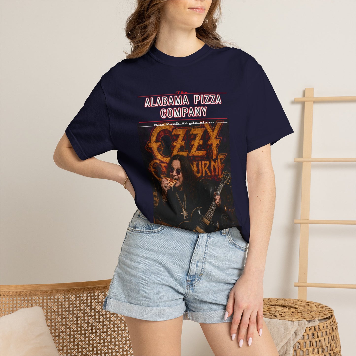 Ozzy Osbourne Pizza Company Graphic T-Shirt