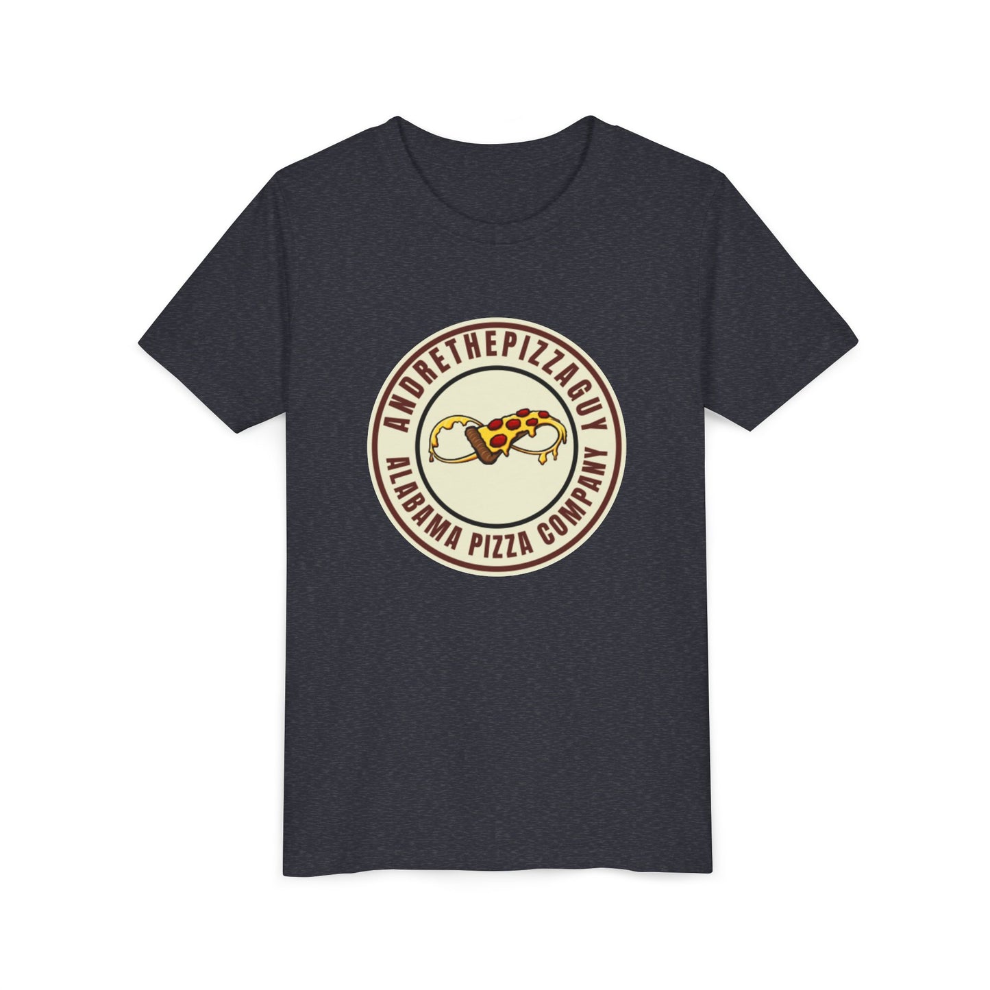 Youth T-Shirt — "AndreThePizzaGuy" Alabama Pizza Company Logo Tee