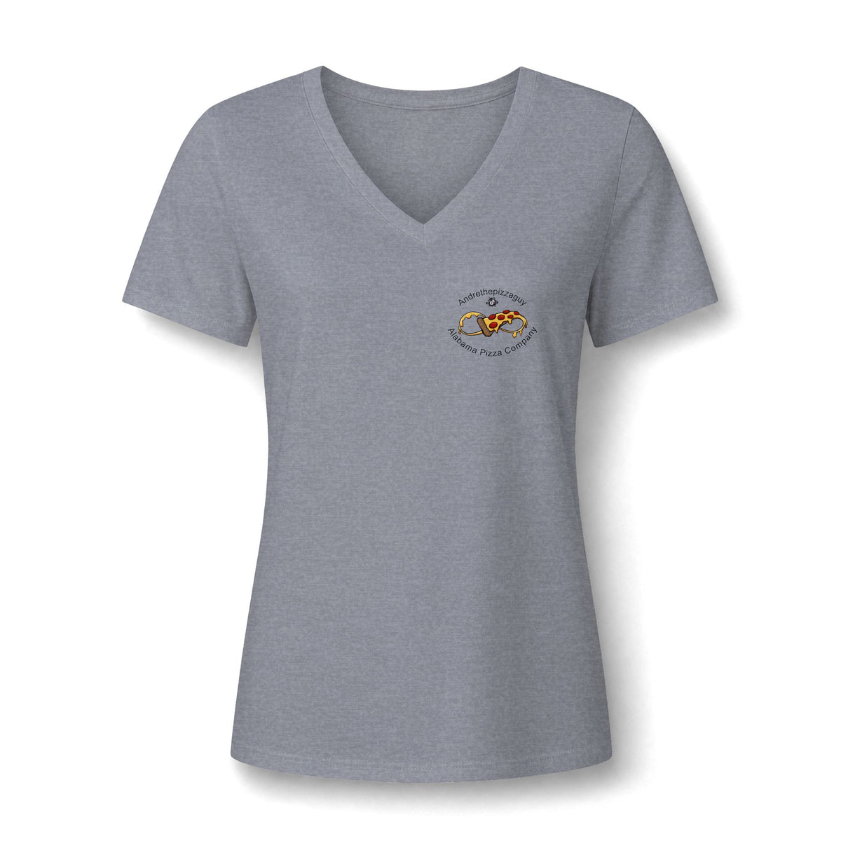 Best Pizza in Alabama T-Shirt — Women's V‑Neck Pizza Lover Tee