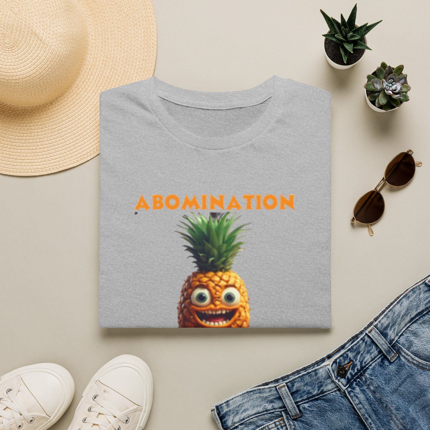 Abomination Pineapple Graphic T-Shirt — Funny Novelty Fruit Tee