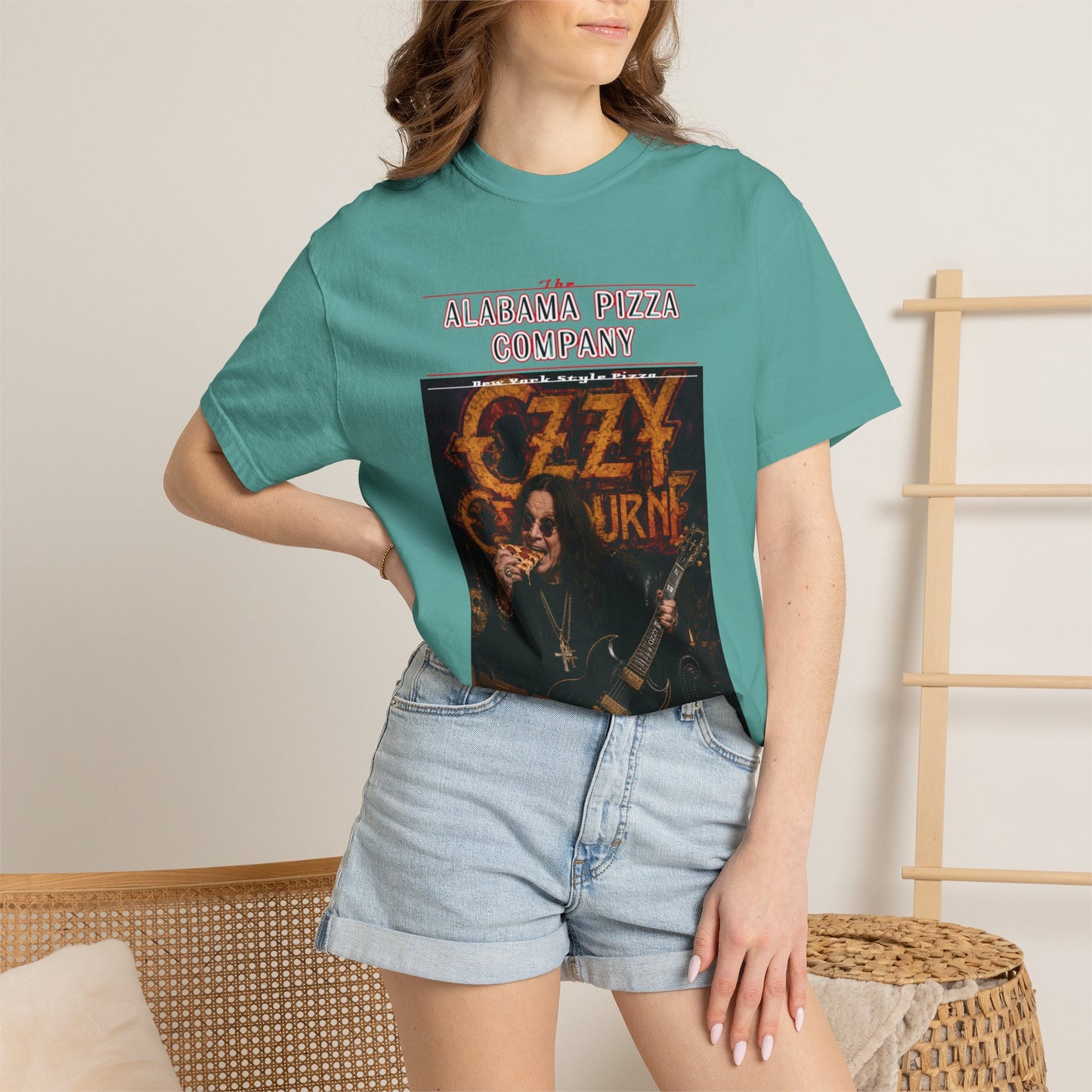 Ozzy Osbourne Pizza Company Graphic T-Shirt