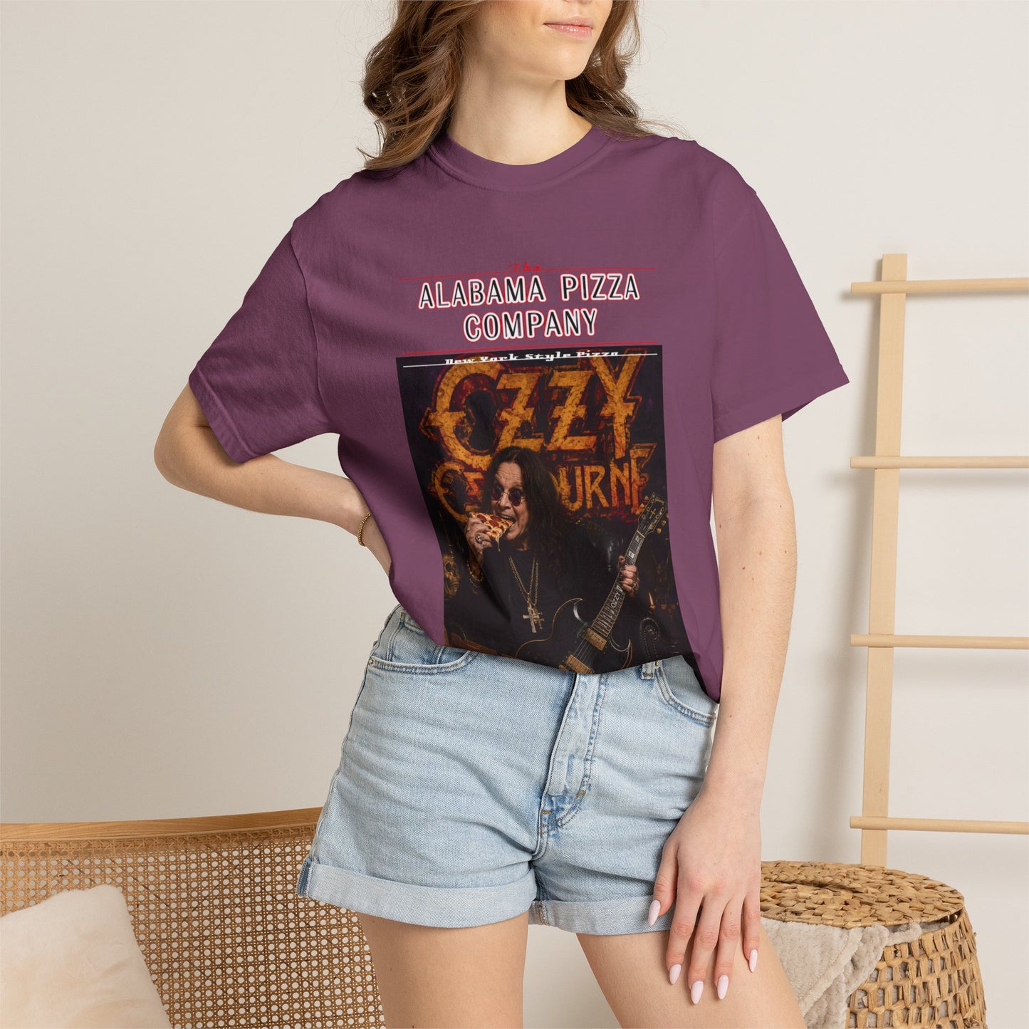 Ozzy Osbourne Pizza Company Graphic T-Shirt