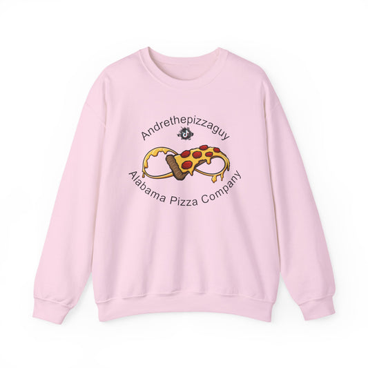 Pizza Logo Crewneck Sweatshirt — "Andrethepizzaguy" Alabama Pizza Company
