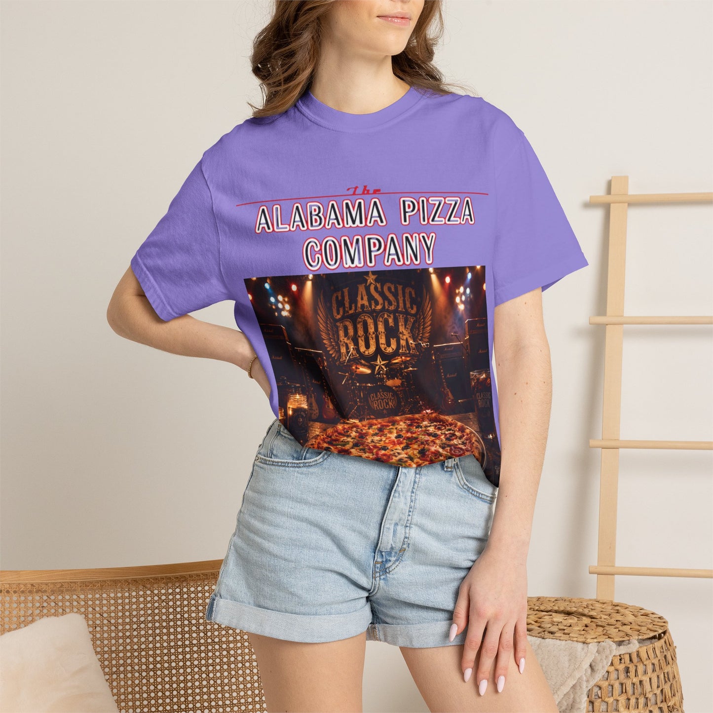 Pizza & Classic Rock T-Shirt — The Alabama Pizza Company Graphic Tee