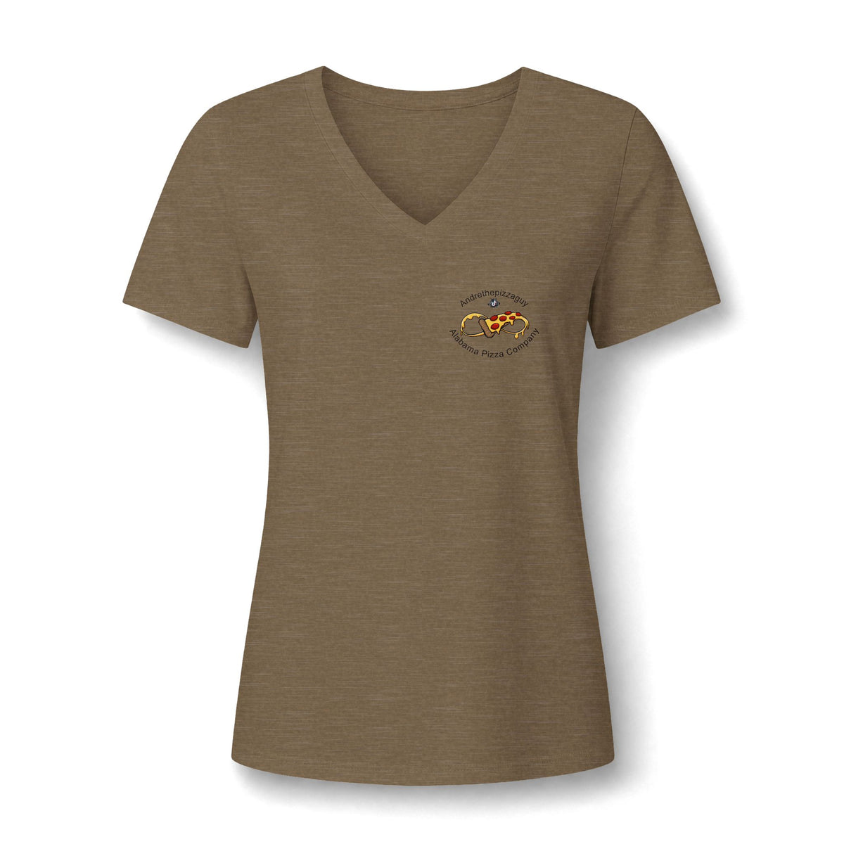 Best Pizza in Alabama T-Shirt — Women's V‑Neck Pizza Lover Tee