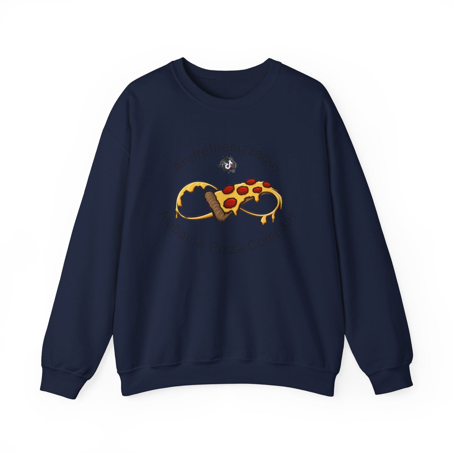 Pizza Logo Crewneck Sweatshirt — "Andrethepizzaguy" Alabama Pizza Company