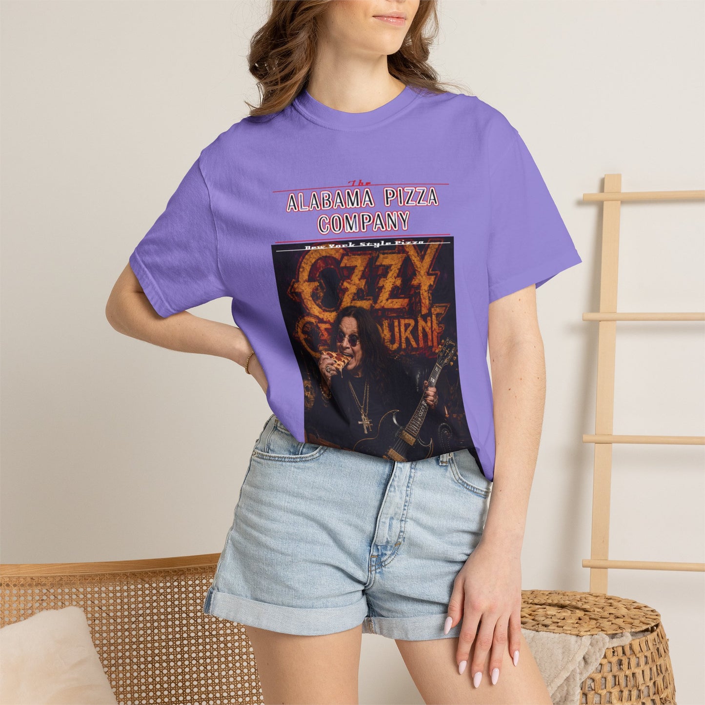 Ozzy Osbourne Pizza Company Graphic T-Shirt