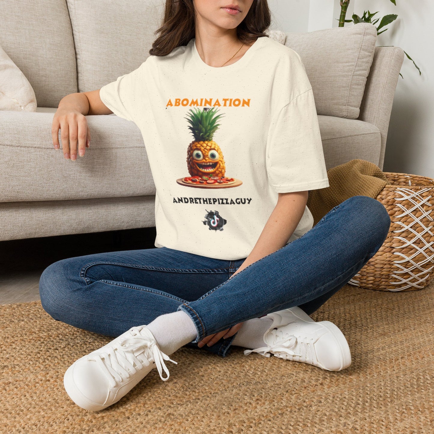 Abomination Pineapple Graphic T-Shirt — Funny Novelty Fruit Tee