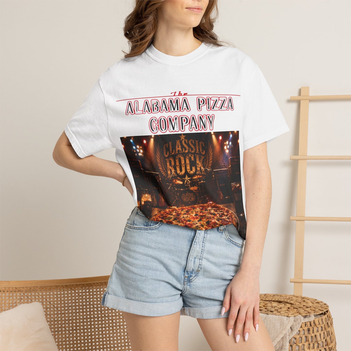 Pizza & Classic Rock T-Shirt — The Alabama Pizza Company Graphic Tee
