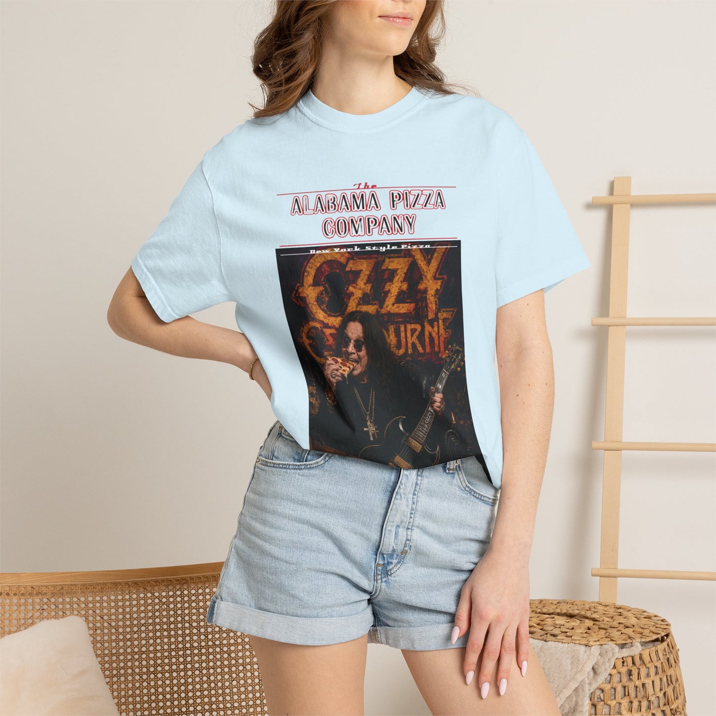 Ozzy Osbourne Pizza Company Graphic T-Shirt