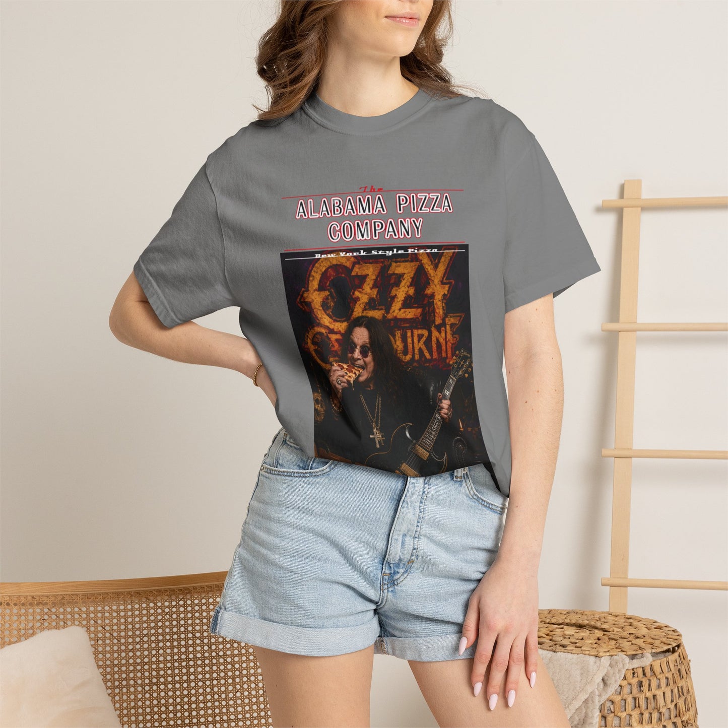 Ozzy Osbourne Pizza Company Graphic T-Shirt