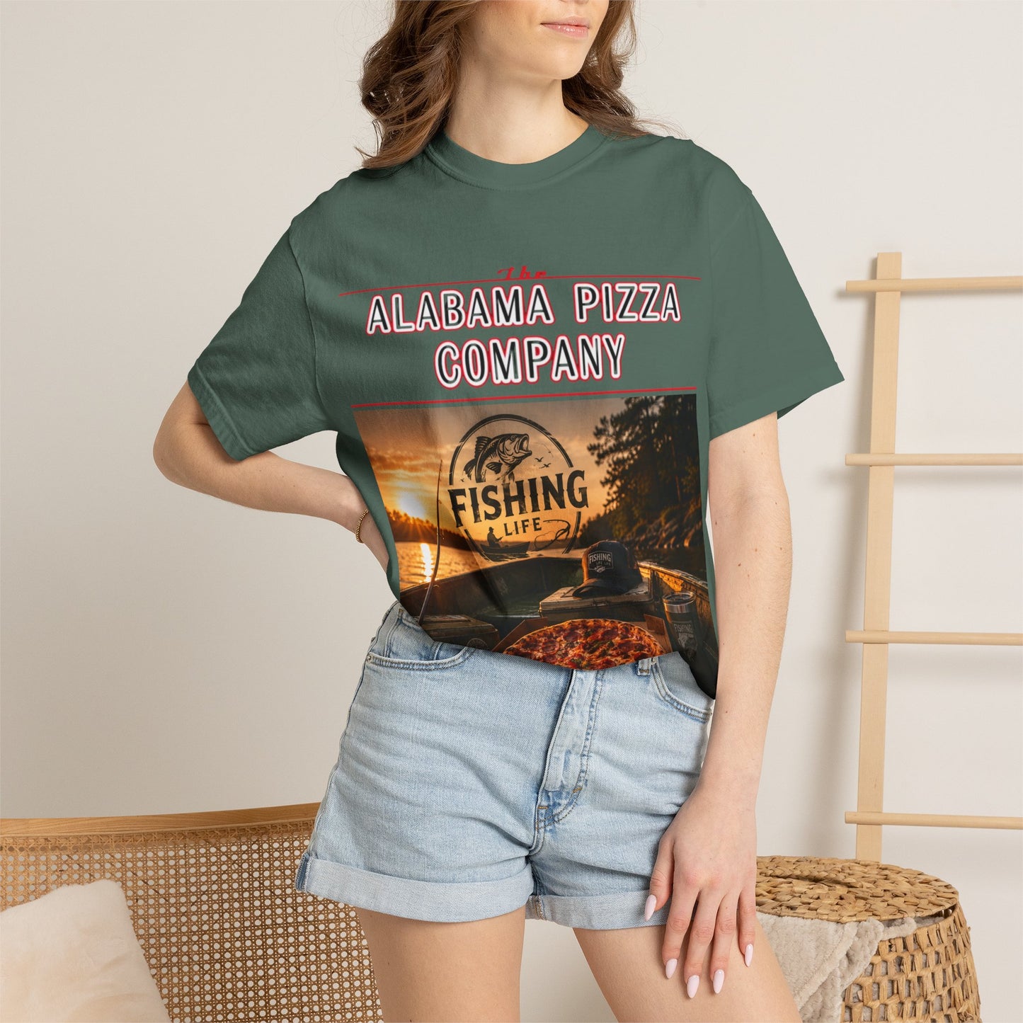Alabama Pizza Co. Fishing Life T-Shirt