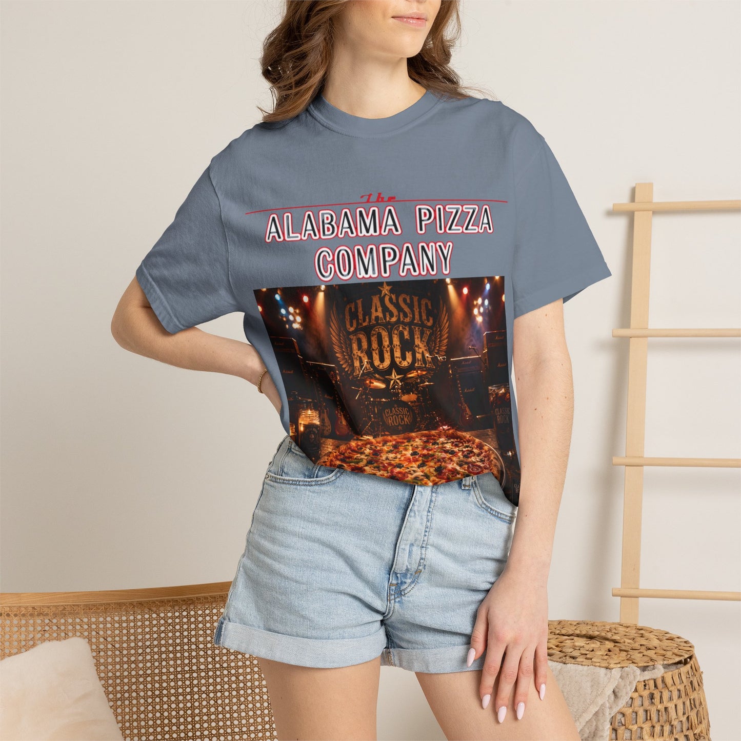 Pizza & Classic Rock T-Shirt — The Alabama Pizza Company Graphic Tee