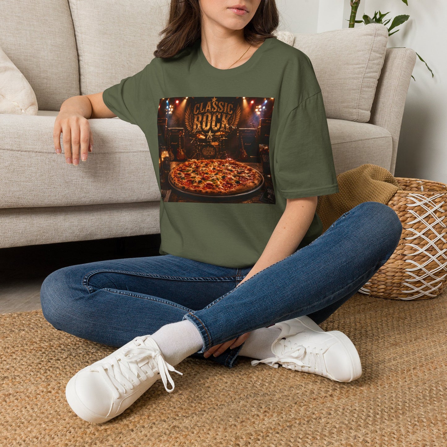 Classic Rock Pizza T-Shirt