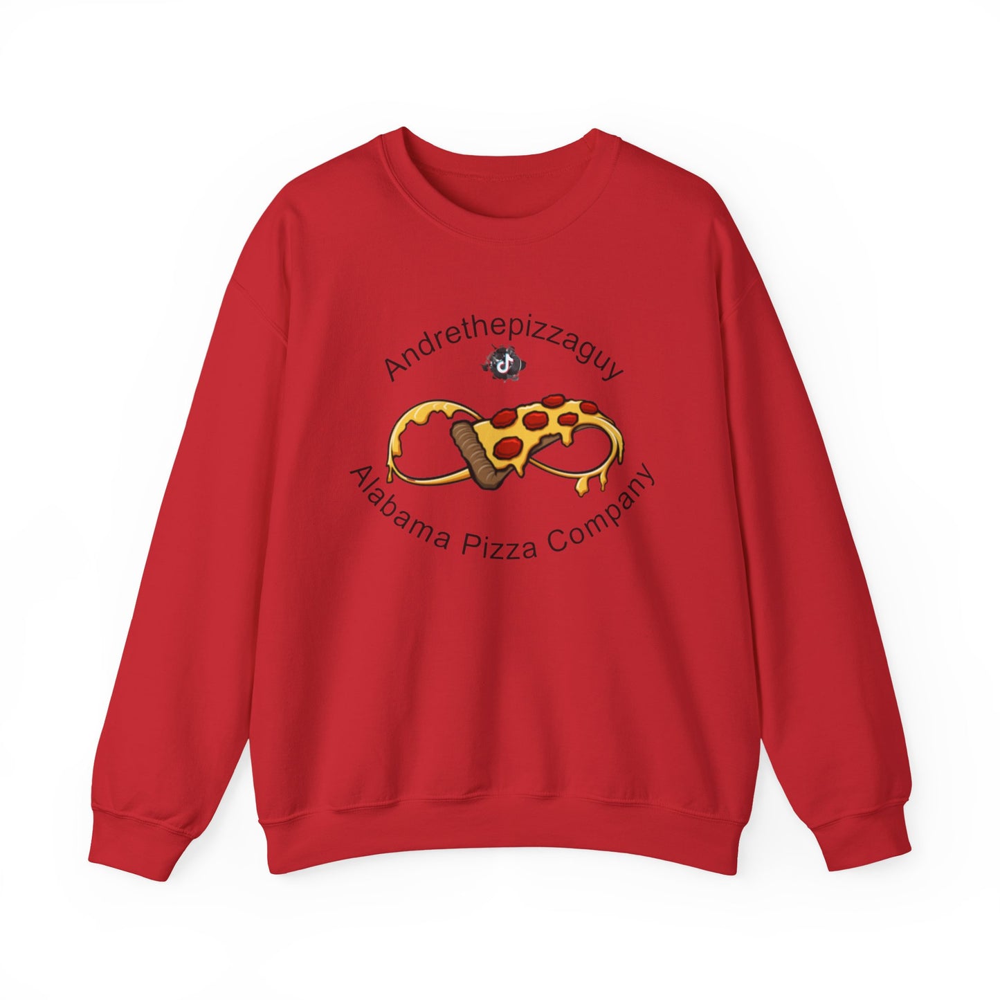 Pizza Logo Crewneck Sweatshirt — "Andrethepizzaguy" Alabama Pizza Company