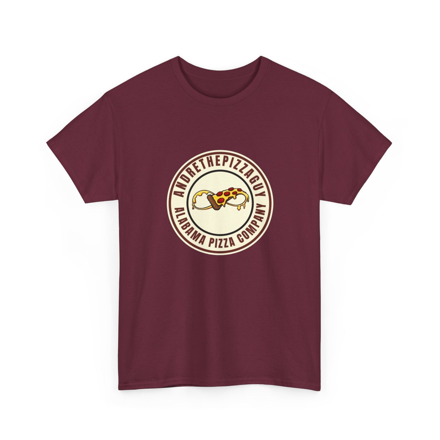 Pizza Company Logo Tee — Vintage Pepperoni Slice Graphic T-Shirt